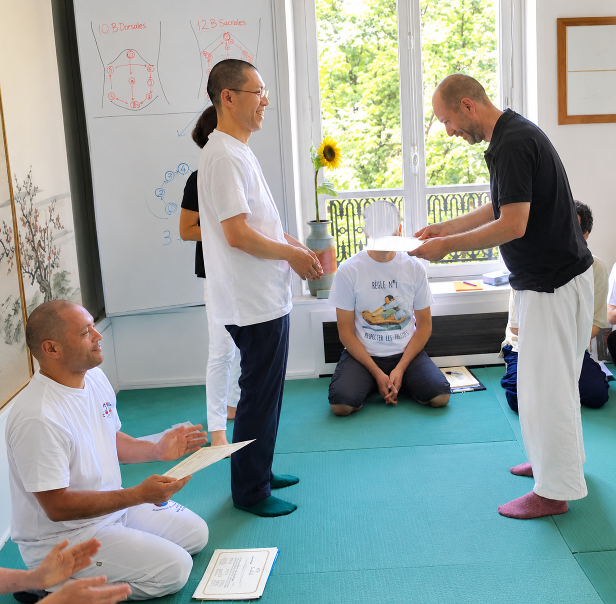 Namikoshi par maître Watanabe du Japan Shiatsu College.